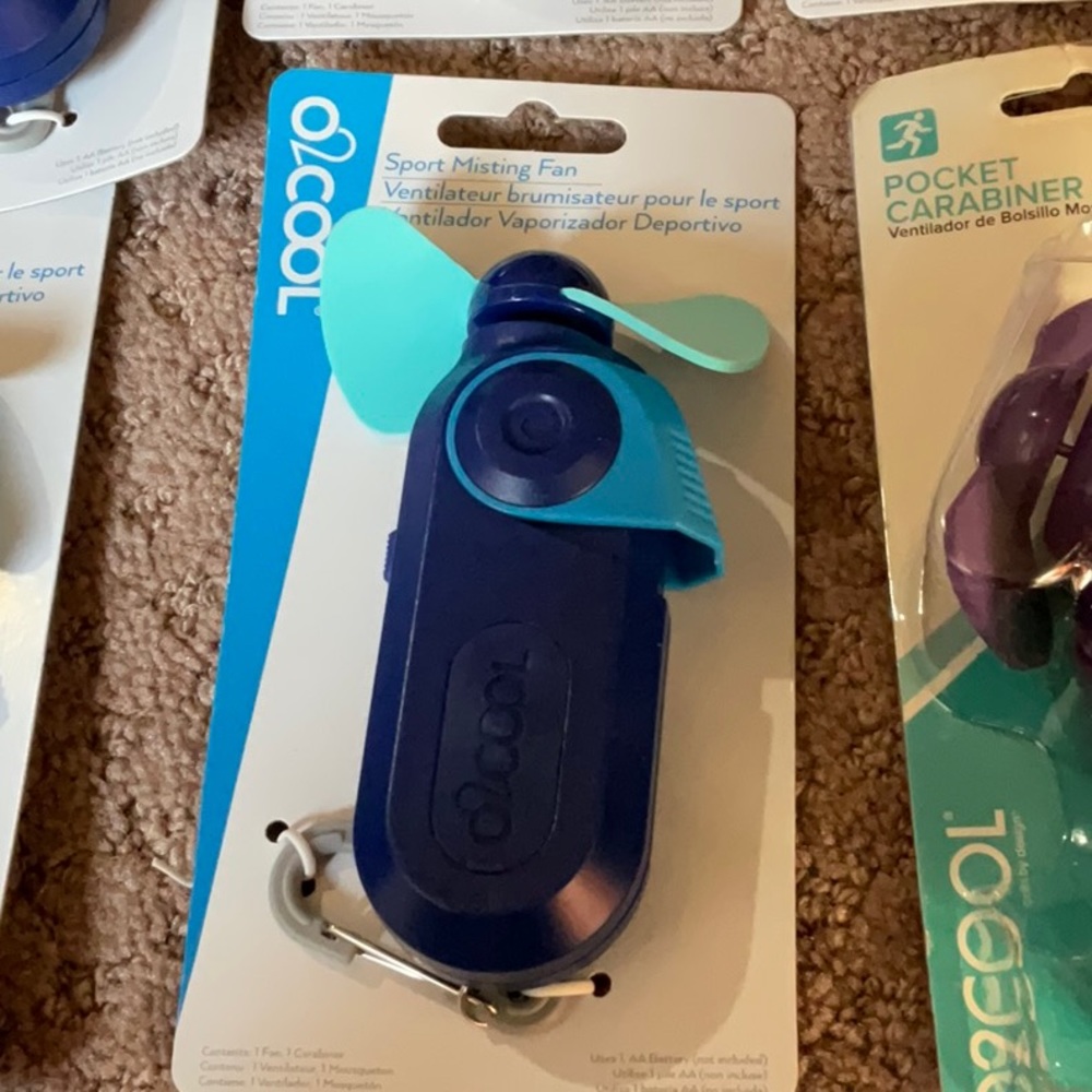 🌷O2COOL BATTERY OPERATED MISTING FAN NWT